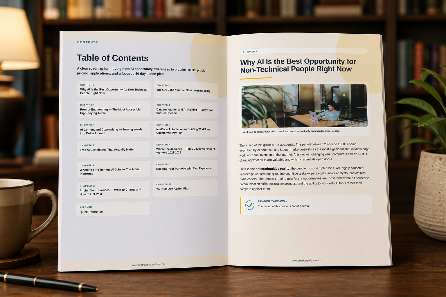 Sample page one from AI Income Without Borders