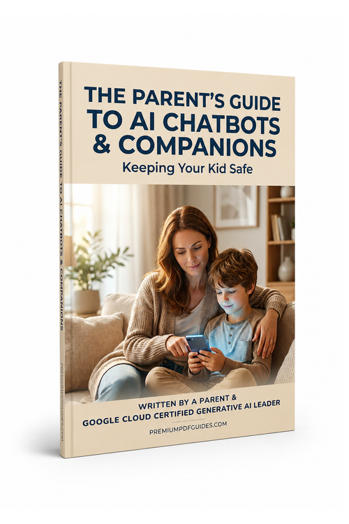 3D mockup of the AI Friends parent's guide to chatbots and companions