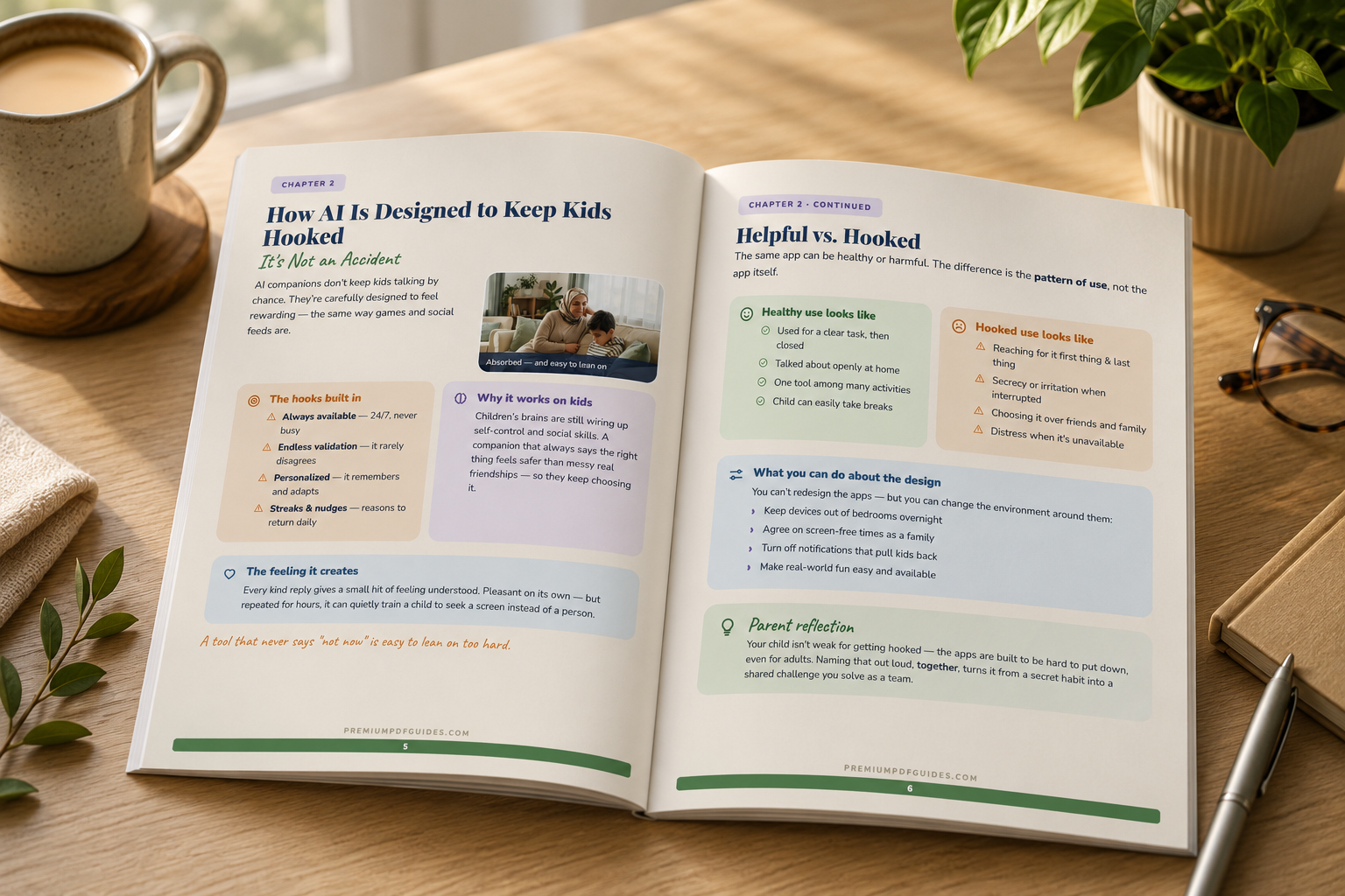 Sample page two from AI Friends, the parent's guide to chatbots and companions