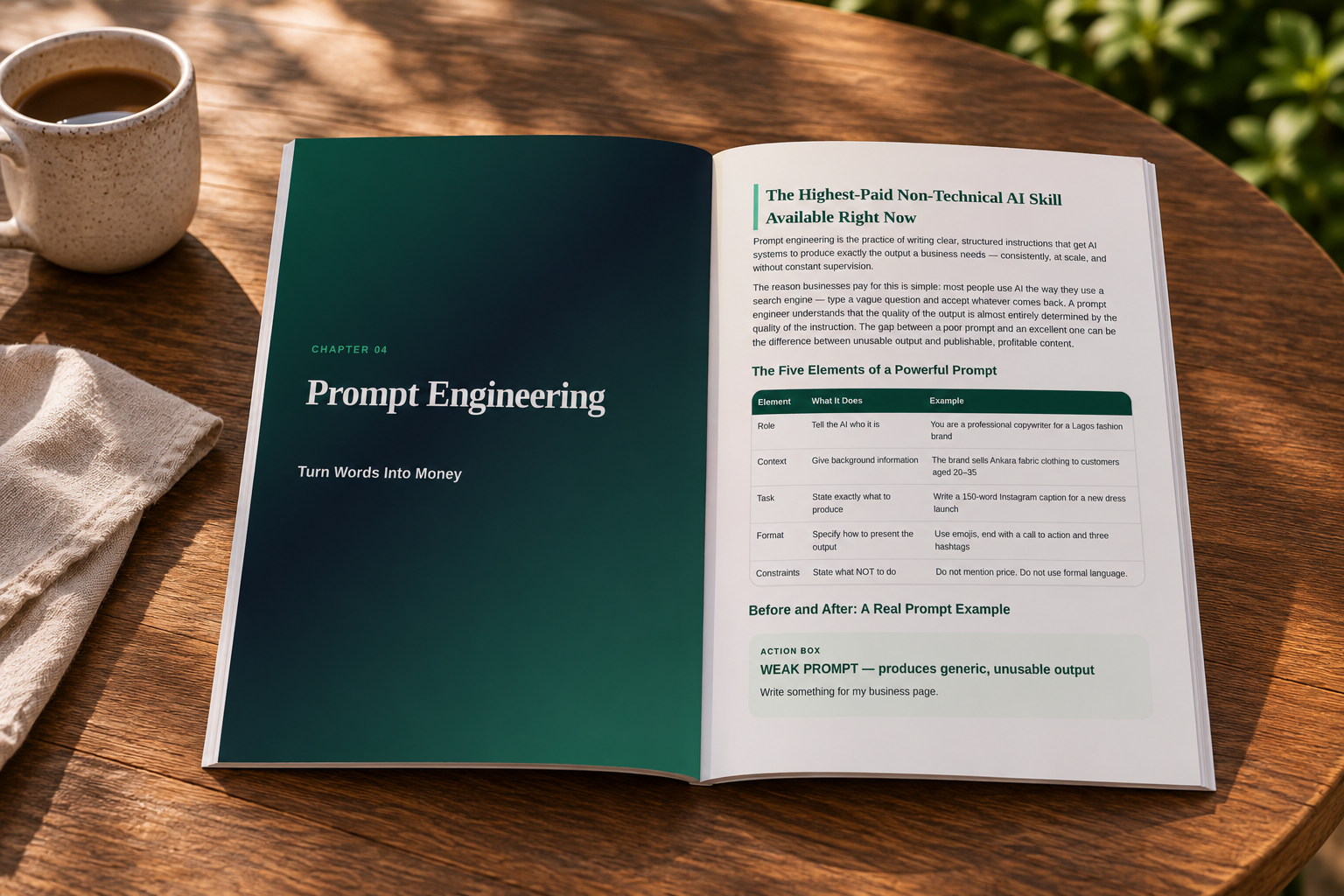 Sample page three from Make Money With AI in Africa